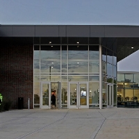 Main entrance front exterior view